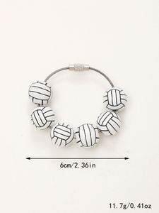 Funny Sports Style Football Basketball & <b>Baseball</b> Keychain <b>Ball</b> Pendant Bag Strap & Phone Strap Bag Decoration for DIY Accessory - Product Image 3