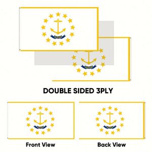Drapeaux de Rhode Island en gros 3x5 pieds, polyester 68D/100D, personnalisation pour toutes les nations, expédition rapide, fournisseur fiable, livraison rapide - Product Image 4