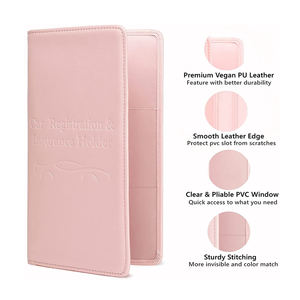 PU — portefeuille en cuir pour <span class=keywords><strong>voiture</strong></span>, <span class=keywords><strong>porte</strong></span>-cartes, à visière, <span class=keywords><strong>porte</strong></span>-documents et <span class=keywords><strong>porte</strong></span>-stylo, nouvelle collection - Product Image 3