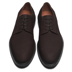 <span class=keywords><strong>Scarpe</strong></span> Derby in pelle scamosciata per <span class=keywords><strong>uomo</strong></span> <span class=keywords><strong>scarpe</strong></span> eleganti Vintage traspiranti resistenti all'usura fatte a mano da ufficio marrone scuro - Product Image 4