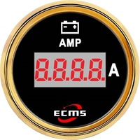 Pour compteur automobile avec affichage numérique 150A 52mm Ampèremètre/Compteur de courant pour yachts, bateaux, camping-cars et voitures modifiées