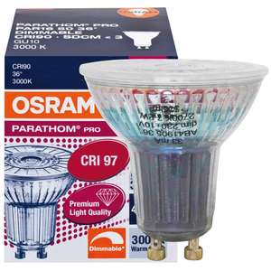 Spot LED, GU10/6W, PAR16, Flood 36 °, 350 lm, 630cd, 3000K, L 52, Ø 50, 6W (50W), 350 lm, 3000K (9019627106) - Product Image 1