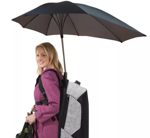 Ombrelle-<span class=keywords><strong>parapluie</strong></span> plat gris, nouvelle innovation, forme spéciale, pliable gris, argent, mains libres, nouveauté automobile, 27 pouces - Product Image 1