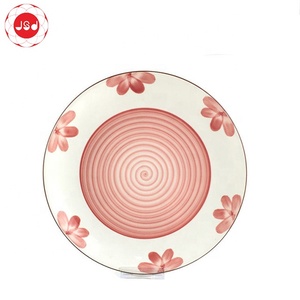 Vajilla <span class=keywords><strong>rosa</strong></span> con flores impresas, alta calidad, precio de fábrica - Product Image 4