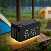 Batterie gel solaire AGM 12V 65Ah produite en usine, type scellé VRLA au plomb-acide pour systèmes d'alimentation électrique