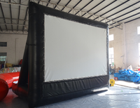 Cinéma portatif adapté aux besoins du client géant extérieur d'écran gonflable de TV pour l'événement