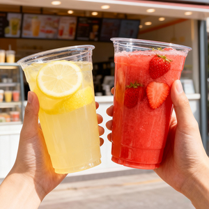 Vasos de Plástico PET Desechables Personalizados Ecológicos de 24oz 655ml para Batidos, Boba, Té con Leche Matcha, para Llevar - Product Image 3