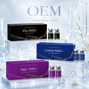 เซรั่มบำรุงผิวหน้า NAD+ แบบฉลากส่วนตัว แอมพูลเอสเซนส์เพิ่มความชุ่มชื้นและกระชับผิว รับผลิตแบบ OEM ODM สูตรเฉพาะ ผู้ผลิตและจำหน่ายผลิตภัณฑ์ดูแลผิว - Product Image 5