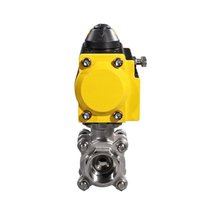 Válvula de bola de control de aire de acero inoxidable de doble acción COVNA DN25 de 1 pulgada con ventana de 90 días - Product Image 1