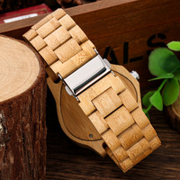 Nouvelle montre automatique mécanique en bois de bambou à grand cadran triangulaire pour homme 2024 - Montres très demandées pour le commerce international