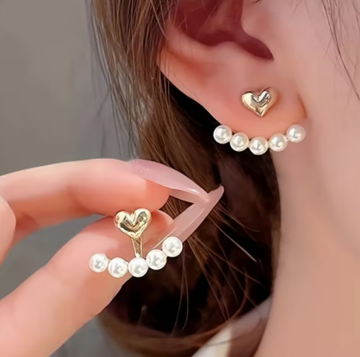 Vintage-Inspired Ladies Pearl Earrings Pearl Decor, Simple Elegant Design for Daily, Party Valentines Day Gifts N206094