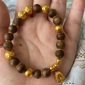 สร้อยข้อมือลูกปัดลายตอกแบบวินเทจ สไตล์ชาติพันธุ์ จี้สี่เหลี่ยม งานฝีมือ DIY ประณีต - Product Image 1