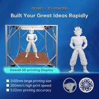 Imprimante 3D grand format intelligente AI, extrudeuse à granulés FGF, machine d'impression 2400 mm pour prototypage industriel