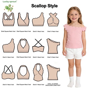 Completo <span class=keywords><strong>Sportivo</strong></span> Senza Maniche per <span class=keywords><strong>Bambina</strong></span> con <span class=keywords><strong>Top</strong></span> con Zip, Gonna a Balze e Fiocco, Colorato, per Bambine, Set da Corsa per Bambini, Vendita all'Ingrosso - Product Image 3