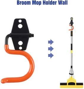 15 crochets de garage robustes à fixation murale pour outils de jardin, rangement d'outils pour échelle - Product Image 4