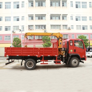 Çin DAYUN 4x2 monte vinç kamyon ağırlık kaldırma için 6 Ton 8 Ton teleskopik bomlu vinç kamyon - Product Image 5