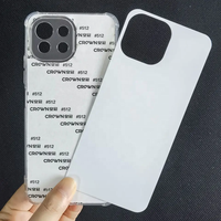 Casing ponsel TPU sublimasi 2D transparan untuk iPhone 16 Pro Max DIY pelindung penutup kosong sublimasi bening terbuat dari bahan PC