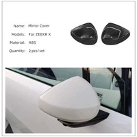 Accessoires intérieurs et extérieurs Maremlyn pour Zeekr X : Protection de la console centrale, garniture de poignée d'essuie-glace et porte-gobelet en ABS à motif