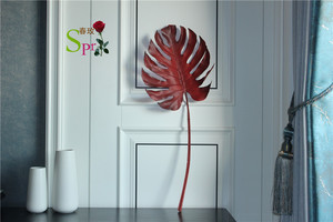 12 feuilles <span class=keywords><strong>de</strong></span> palmier Tropical artificielles, feuilles vertes <span class=keywords><strong>de</strong></span> Monstera, pour plage hawaïenne, Table <span class=keywords><strong>de</strong></span> fête d'anniversaire - Product Image 4