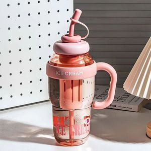 Venta al por mayor de vasos de agua deportivos para exteriores con pajita, de gran capacidad y colores vibrantes, para niñas, de PT Wholesale - Product Image 4