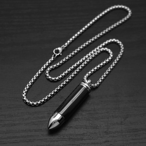 Collier pendentif balle punk ouvrable en acier inoxydable bicolore, accessoires de bijouterie <span class=keywords><strong>streetwear</strong></span> ALN26031155 - Product Image 3