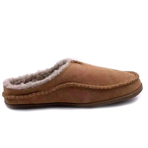 Pantofole Invernali di Lusso da <span class=keywords><strong>Uomo</strong></span> in Pelliccia d'Agnello e <span class=keywords><strong>Pelle</strong></span> Scamosciata di Alta Qualità con Fodera in Vera <span class=keywords><strong>Pelle</strong></span> - Product Image 2