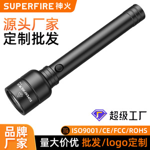 ไฟฉายซัพไฟร์ 21700 18650 ไฟ LED สีขาวแบบชาร์จไฟได้สำหรับการเดินป่าตั้งแคมป์การลาดตระเวนป้องกันตัวเอง - Product Image 5