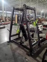 Équipement de fitness commercial REYK : Machine Smith multifonctionnelle à double système pour presse d'épaules, banc incliné et exercices abdominaux