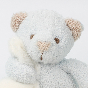 Thoải mái búp bê trẻ em món quà sinh nhật màu xanh sang trọng Đồ chơi gấu búp bê bé thoải mái Khăn an ninh chăn - Product Image 3