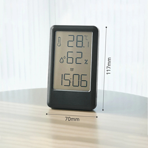 Thermomètre d'intérieur mural grand format avec alarme, hygromètre numérique pour mesurer l'humidité et la température domestique avec support - Product Image 2