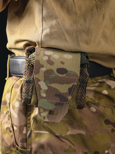Sac de rangement tactique pliable en maille pour extérieur, avec cordon de serrage réglable, sac en maille pour bouteille d'eau et sac de recyclage portable - Product Image 3