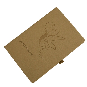 Hot Selling High Quality Pu Leather Logo Debossed Sewing Bound Planner <b>Notebook</b> 120 Sheets Printed Style Custom Promotion Use - Product Image 1