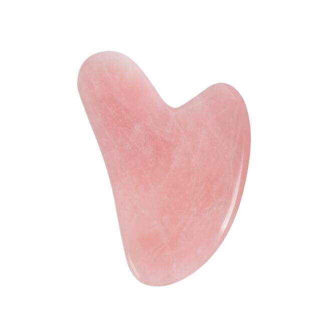 Rose Quartz Heart Gua sha