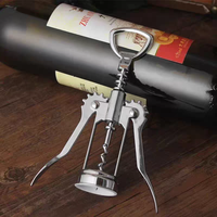 Tire-bouchon Premium YS205 Robuste en Alliage de Zinc, Ouvre-bouteille à Ailettes, Accessoire Cadeau
