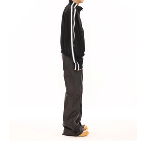 <span class=keywords><strong>Pantaloni</strong></span> svasati <span class=keywords><strong>in</strong></span> <span class=keywords><strong>pelle</strong></span> sintetica di alta qualità da uomo <span class=keywords><strong>con</strong></span> fascia elastica <span class=keywords><strong>in</strong></span> vita da uomo accatastati <span class=keywords><strong>pantaloni</strong></span> Vintage a tinta unita da uomo - Product Image 3