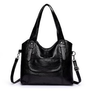 New Fashion High-End Large Capacity Two Soft Pu Leather Girls Handbag Casual Shoulder Tote <b>Bag</b> Durable Waterproof Portable - Product Image 5