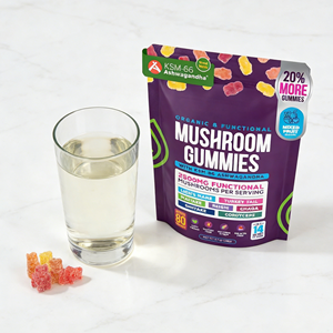 OEMプライベートラベル脳機能強化剤　ライオンズメイン、レイシ、シタケ、アシュワガンダ根、きのこ配合　大人の消化器官と免疫サポート - Product Image 1