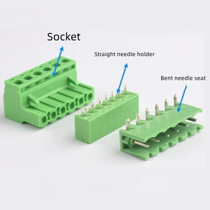 Terminal de cableado PCB enchufable KF2EDGK de 5.08mm, 2P3P4P6P8P9P10P12P, conector de pines rectos y curvos - Product Image 2