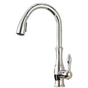 真ちゅう製キッチン蛇口2 in1プルアウトスプレースイベル360度ミキサーウォータータップシングルホールシングルハンドルgrifo de cocina - Product Image 1