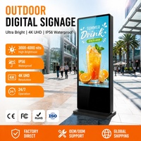 Pantalla para Exteriores de Alto Brillo, 3000 Nits, Impermeable, con Sistema Android y Refrigeración por Aire, para Proyectos Comerciales