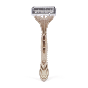 มีดโกนแบบพกพา ย่อยสลายได้ เป็นมิตรกับสิ่งแวดล้อม ทำจากสแตนเลสและใยไม้ไผ่ สำหรับผู้ชาย ลายแบบกำหนดเอง ใบมีด 5 ใบ ใช้ได้ทั้งตัวและใบหน้า - Product Image 4