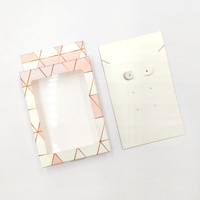 Boîte Cadeau Pliable Unique et Recyclable pour Bijoux et Ongles, avec Couvercle en Papier, Logo Personnalisé en Relief, Emballage Suspendu en PE pour Bracelets