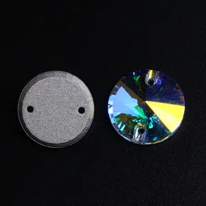 WHATSTONE K9 Rivilo形状8毫米10毫米12毫米玻璃平底缝制水晶缝制服装装饰配件