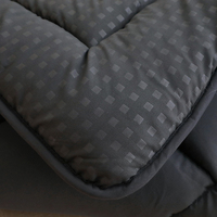 1 Stück weiß/dunkelgrau Polyester geste ppte Matratzen schoner mit Schnürung