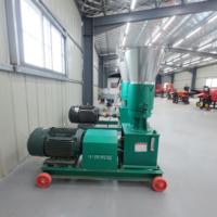 Machine à granulés d'aliments pour volailles et lapins, compacte, simple d'utilisation, à entraînement électrique rotatif, avec trémie large et corps métallique, pour petites exploitations agricoles