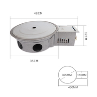 Grill à gaz commercial coréen Pinnovo pour intérieur, barbecue, cuisinière à gaz pour restaurant, fours à cuisson au gaz sans fumée