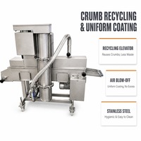 Machine industrielle de panification aux céréales pour la production de bâtonnets de mozzarella sur ligne de production en usine de transformation alimentaire