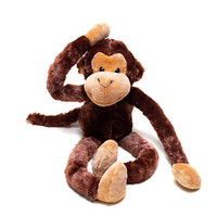 Personnalisé de haute qualité mignon doux animal en peluche longs bras en peluche singe aimant de réfrigérateur