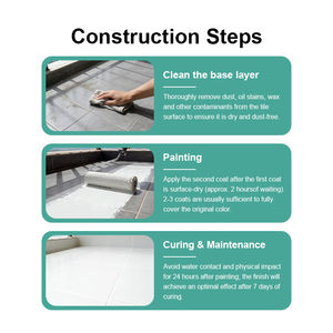 Pintura KOBG para Cambiar el Color de Azulejos, Vidrio y Cerámica, Pintura Renovadora a Base de Agua, Revestimiento Impermeable para Pisos, Paredes y Ladrillos - Product Image 4