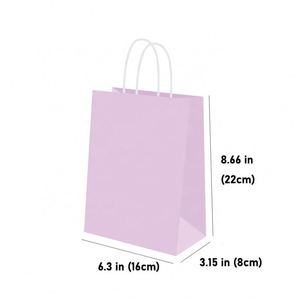 6.3*3.1*8.7 in Treat Party Favors Assorted <b>Paper</b> Gift Bags for Wedding Baby Shower Small Birthday Rainbow Snack Bags - Product Image 2